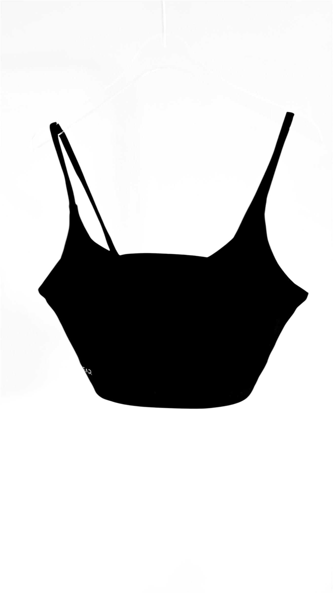 CORE Cropped bra front view second skin fabric LSMWEAR activewear